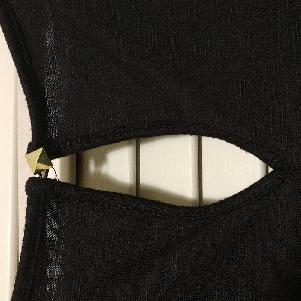 🌷Lane Bryant Black Geometric Pattern Tank Size 22/24 3X - Picture 4 of 4